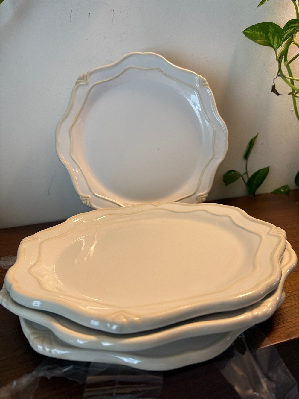 Princess House Pavilion dinner plates set/4
